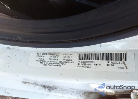 2012 Chrysler 200 Lx из США, поврежденный, VIN 1C3CCBAB7CN139151